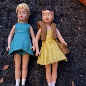 Vintage 1965 Marx Twinkie Dolls